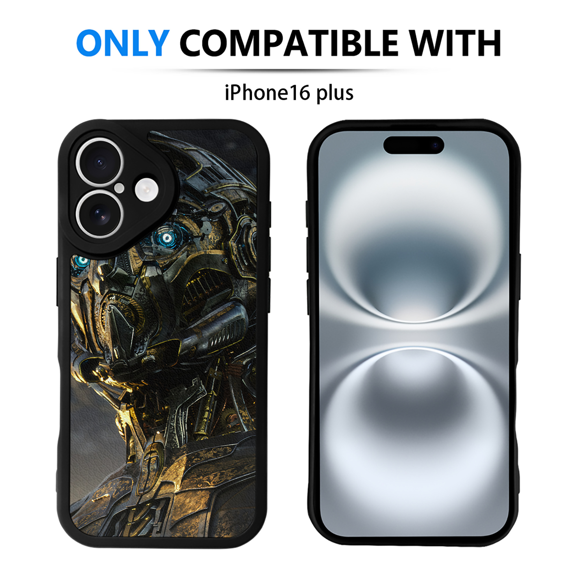 （画像用） Transformers トランスフォーマー 【iPhone 16シリーズ対応】シリコンスマホケース（レザー調） 材質：シリコン